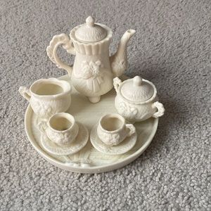 porcelain miniature tea set